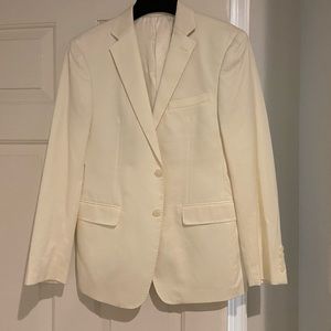 New Calvin Klein White/ Off-White Blazer 38S